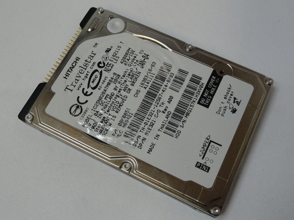 PR22256_08K0851_Hitachi Dell 20GB IDE 4200rpm 2.5in HDD - Image2