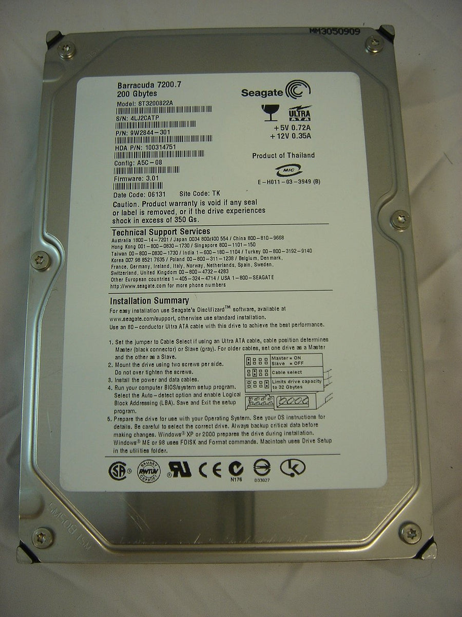 MC5482_9W2844-301_Seagate 200GB IDE 7200rpm 3.5in HDD - Image2