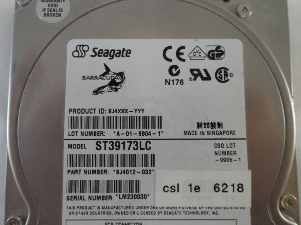 MC5623_9J4012-032_Seagate 9.1Gb SCSI 80pin 7200rpm 3.5in HDD - Image3