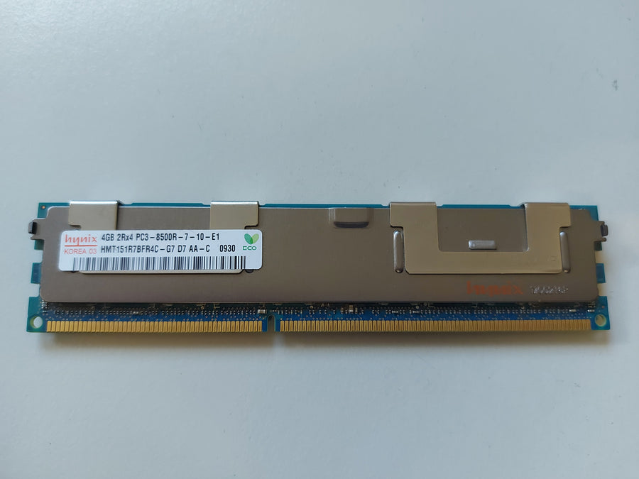 Hynix 4GB PC3-8500 DDR3-1066MHz ECC Registered CL7 240-Pin DIMM Dual Rank Memory Module ( HMT151R7BFR4C-G7 ) REF