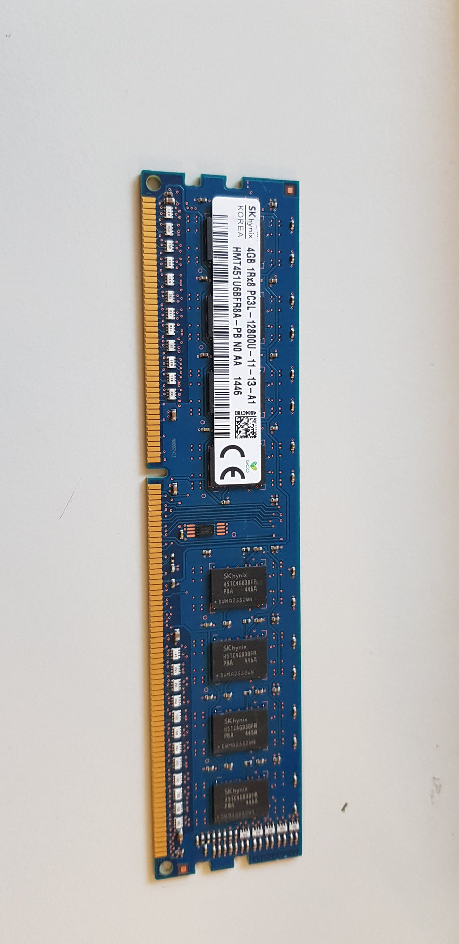 Hynix 4GB 1Rx8 PC3 12800U 240Pins UDIMM DDR3 SDRAM Non ECC ( HMT451U6BFR8A-PB ) REF