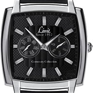 Limit Men's Quartz Watch with Black Dial Analogue Display and Black Strap 5888.25