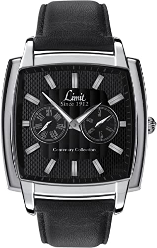 Limit Men's Quartz Watch with Black Dial Analogue Display and Black Strap 5888.25