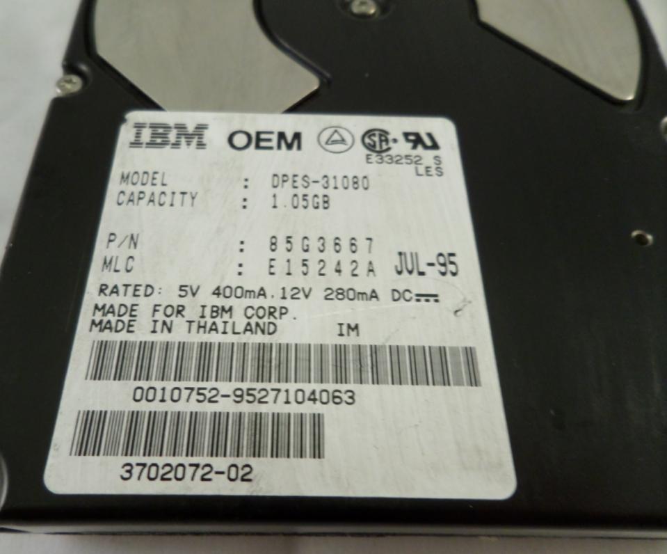 MC1955_85G3667_Sun / IBM 1GB SCSI SCA 80 pin5400rpm 3.5" HDD - Image3