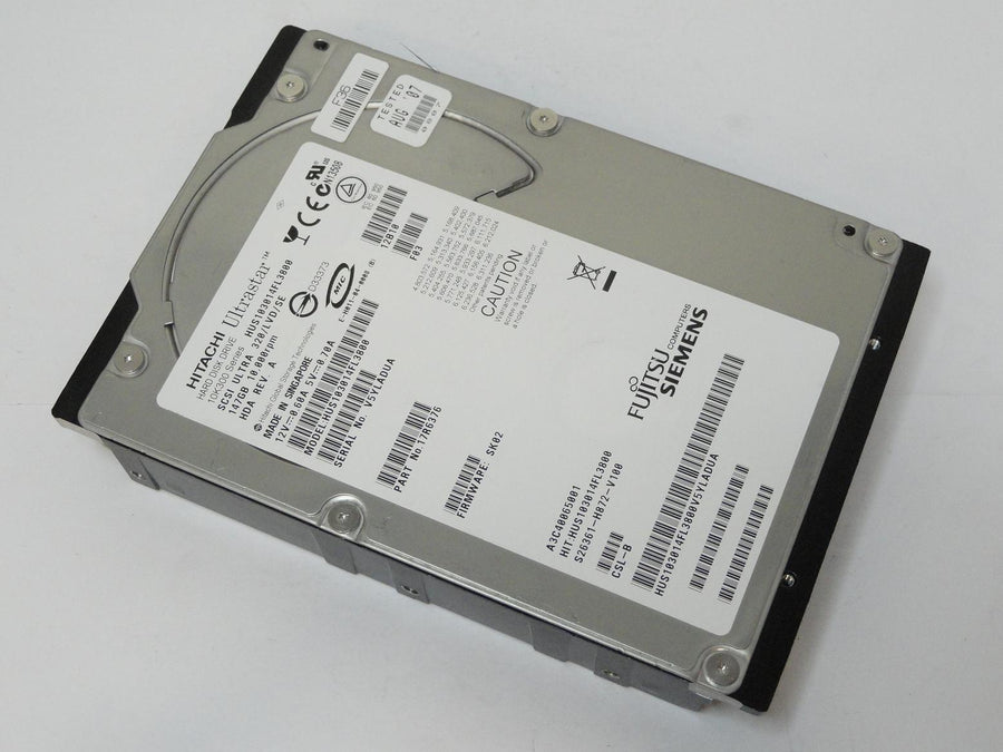 17R6376 - Hitachi Fujitsu Siemens 147GB SCSI 80 Pin 10Krpm 3.5in HDD - Refurbished