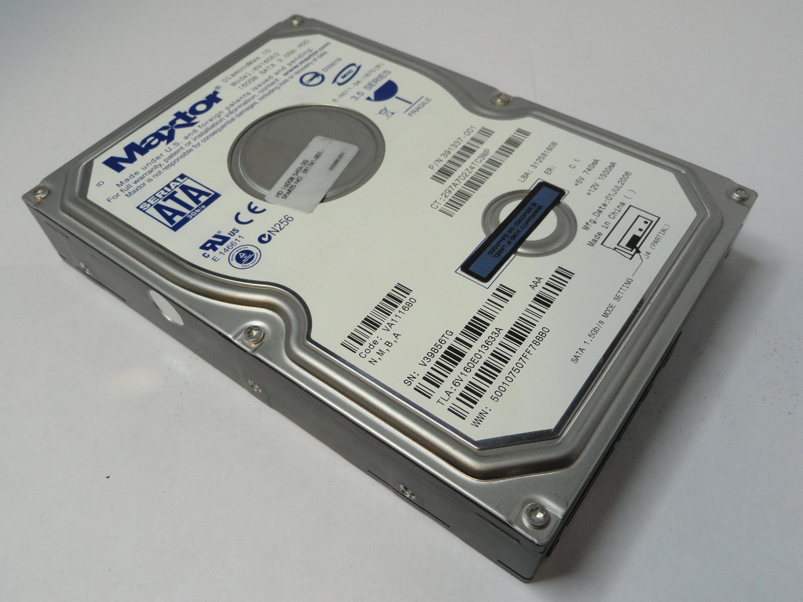 PR20100_6V160E0_Maxtor HP 160Gb SATA 7200rpm 3.5in HD - Image3