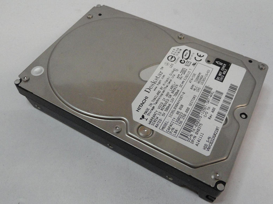 13G0223 - Hitachi Dell 80GB IDE 7200rpm 3.5in Deskstar HDD - USED