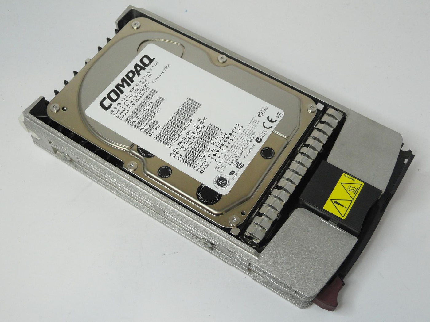 CA06102-B20100DC - Fujistu Compaq 18.2GB SCSI 80 Pin 15Krpm 3.5in HDD in Caddy - Refurbished
