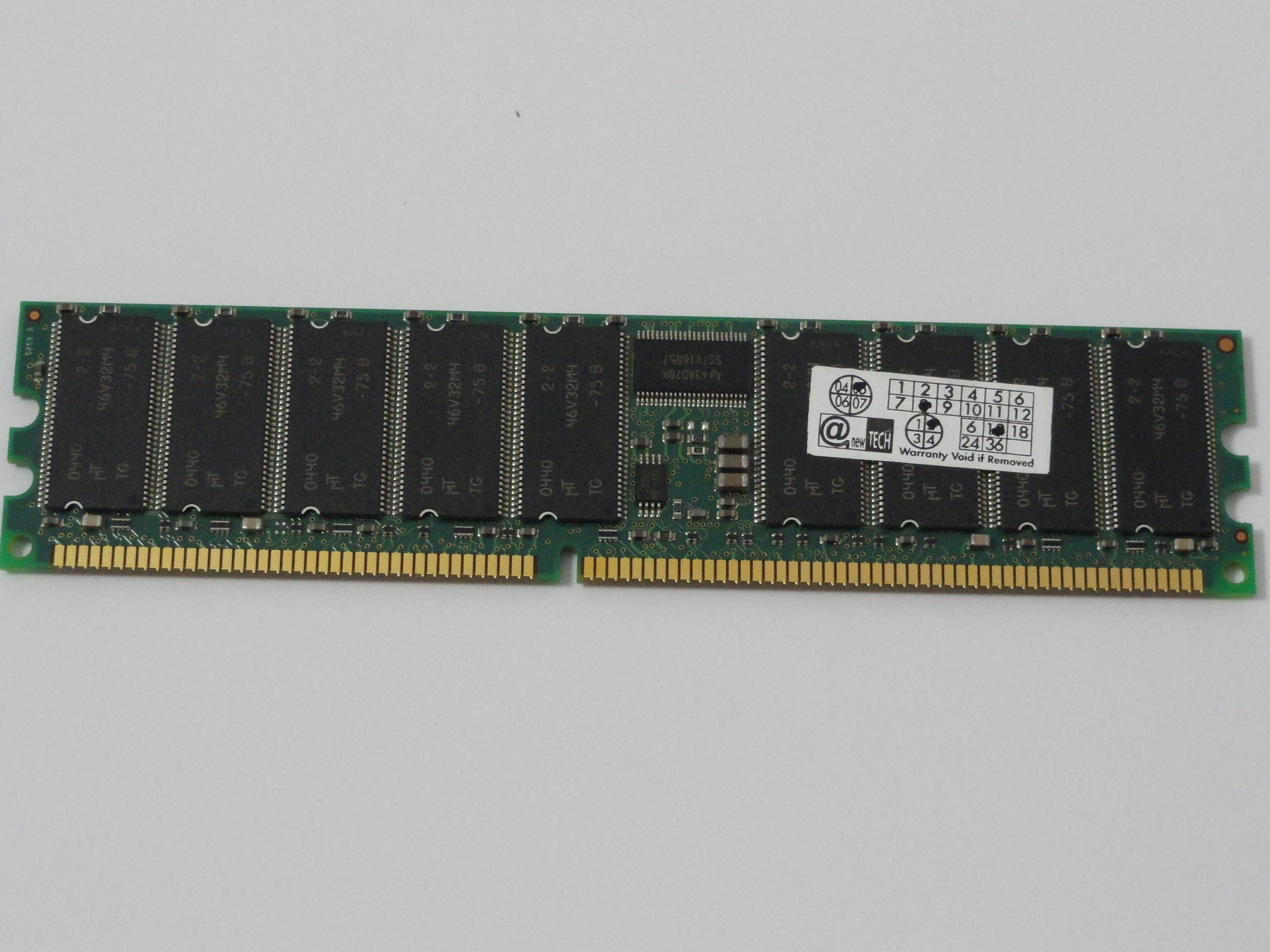 MT18VDDT3272G-265B3 - Compaq/Micron 256MB PC2100 266MHz DDR CL2.5 ECC 184 Pin - Refurbished