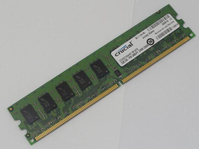 CT25672AA667.M18FG - Crucial 2GB 240-PIN DIMM DDR2 PC2-5300 Memory - Refurbished