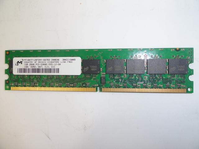 384705-051 - HP / Micron PV941A 1GB(1x1GB) DDR2-667 ECC Memory - NEW