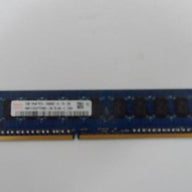HMT112U7TFR8C-H9 - Hynix 1GB PC3-10600 DDR3-1333MHz ECC Unbuffered CL9 240-Pin DIMM Single Rank Memory Module Mfr P/N HMT112U7TFR8C-H9 - Refurbished