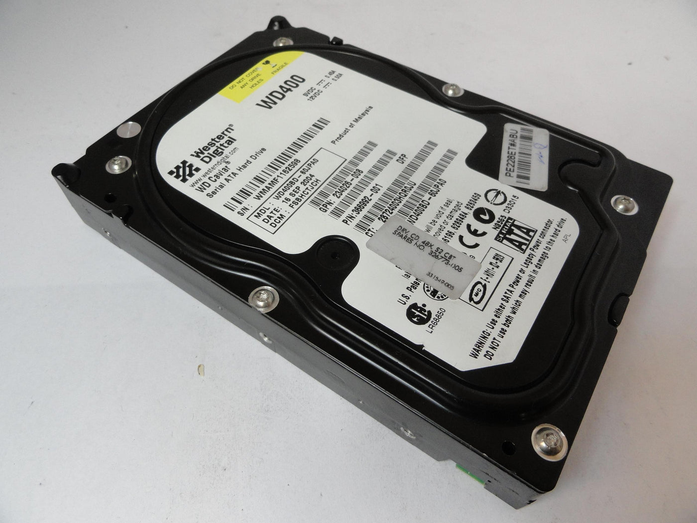 PR21030_WD400BB-60JKC0_Western Digital HP 40Gb IDE 7200rpm 3.5in HDD - Image4