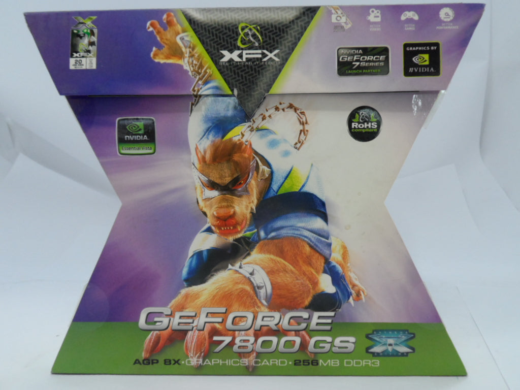 7800 GS - XFX GeForce 7800 GS AGP 8X 256MB 256-bit DDR3 TV DVI Graphics Card - NOB