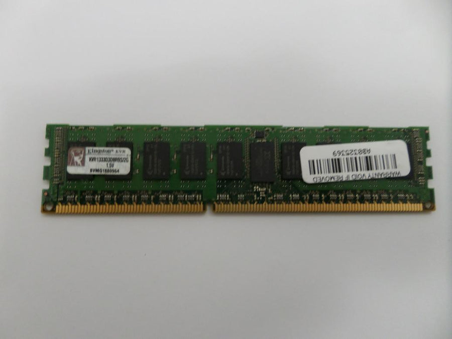 KVR1333D3D8R9S/2G - Kingston 2GB PC3-10600 DDR3-1333MHz ECC Reg CL9 240-Pin DIMM Dual Rank x8 Memory Module with Thermal Sensor - Refurbished