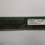 CT12872AB53ES.E18F - Crucial 1GB DDR2 PC2-4200 ECC Registered Single Rank CL4 1.8v DIMM - Refurbished