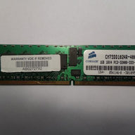 CM73DD1024R-400/E - Corsair 1GB 240p PC2-3200 CL3 18c 128x4 Registered ECC DDR2-400 DIMM - Refurbished