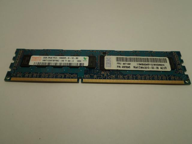 HMT125R7BFR8C-H9 T7 - Hynix 2GB 240p PC3-10600 CL9 18c 128x8 DDR3-1333 2Rx8 1.5V ECC RDIMM memory module - Refurbished