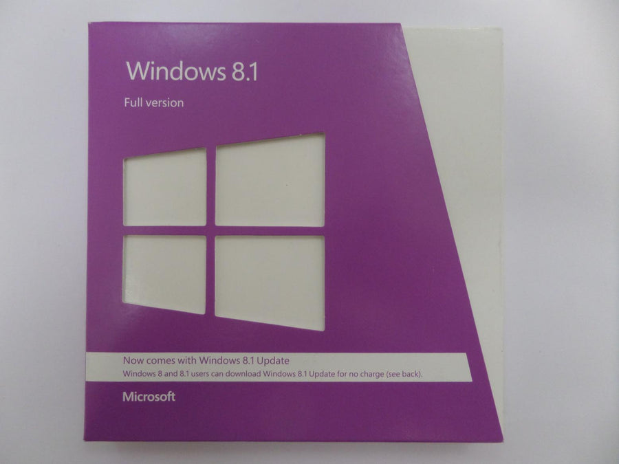 WN7-00580 - Microsoft Windows 8.1 Full Version- 32-BIT/64-BIT ENG INTL DVD - NOB