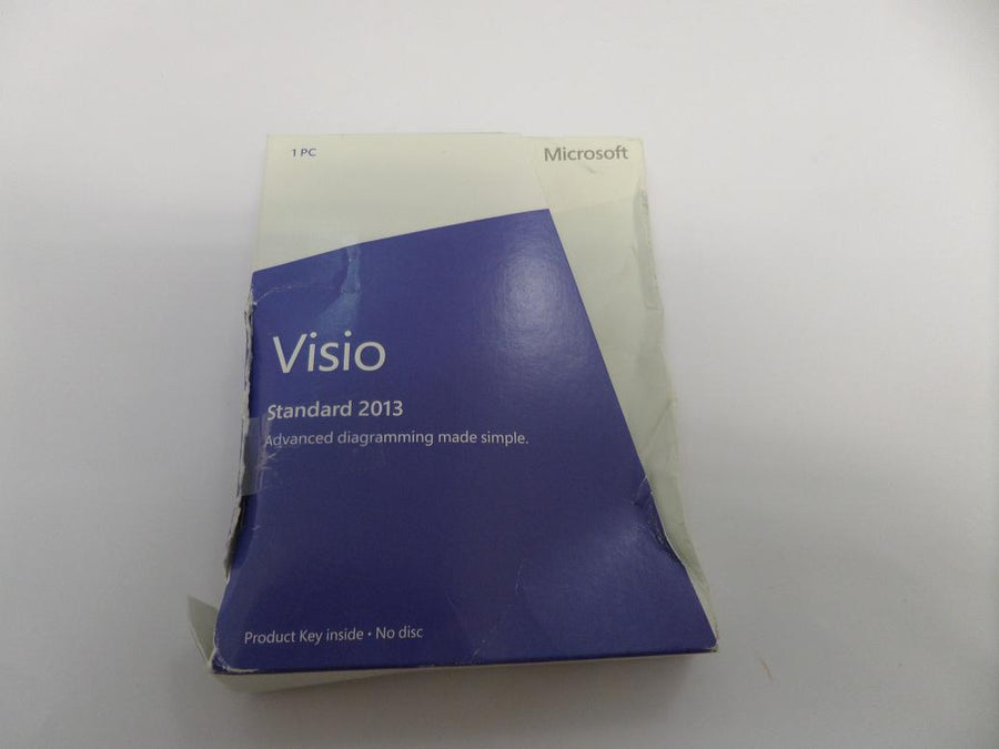 D86-04736 - Microsoft Visio Standard 2013 Licence Card - 1 User - PC - Damaged Packaging - NOB
