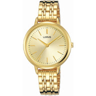 Lorus Ladies Gold Plated Bracelet Watch RG204QX9