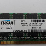 PR21505_MT8VDDT6464AG-265CB_Crucial/Micron 512MB PC2100 DDR-266MHz  DIMM - Image4