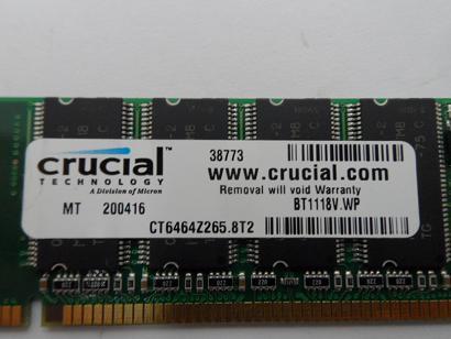 PR21505_MT8VDDT6464AG-265CB_Crucial/Micron 512MB PC2100 DDR-266MHz  DIMM - Image4