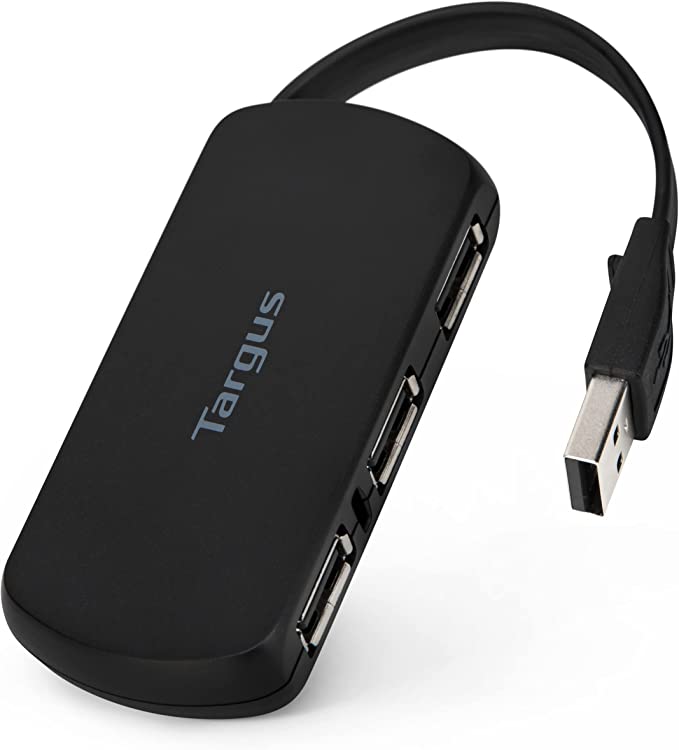 Targus 4-Port high speed USB 2.0 HUB, Black ( ACH214 ACH114EU ) NEW