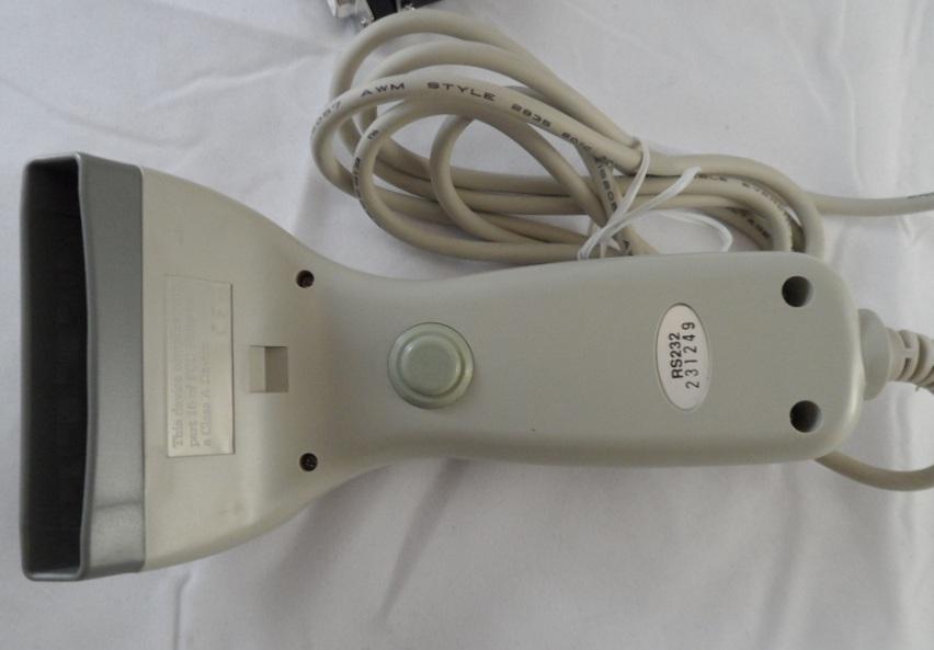 RS232 - Barcode Reader - RS232 DB15pin Female - with UK regulated multi output Power Adaptor - NEW