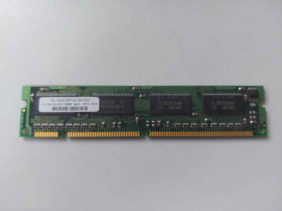 IRL DEM 128MB PC100 100MHz non-ECC 168-Pin SDRAM DIMM ( DP100-064163F ) REF