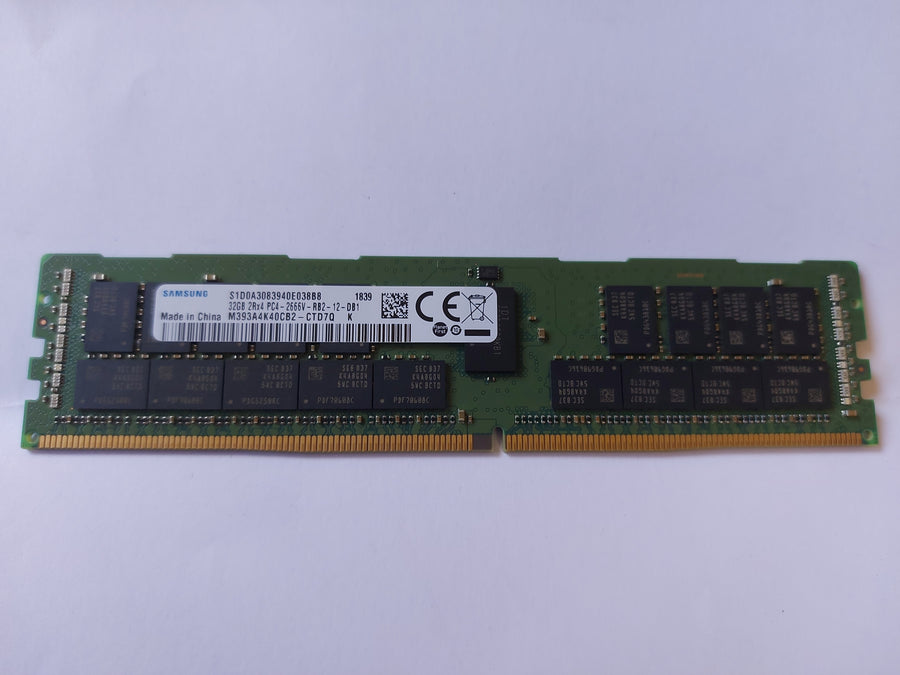 Samsung 32GB PC4-21300 DDR4-2666MHz ECC Registered CL19 RDIMM Memory Module ( M393A4K40CB2-CTD7Q ) REF