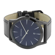 Sekonda Men's Classic Quartz Analogue Black Leather Strap Date Watch 3536