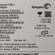 9W2812-133 - Seagate Dell 80GB SATA 7200rpm 3.5in HDD - Refurbished