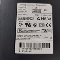 Compaq FD-05PUB-128 USB 3.5" 1.44MB Portable External Floppy Drive ( 19308801-28 229588-931 ) REF