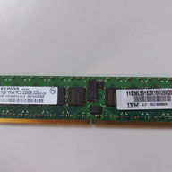 Elpida IBM 1GB PC2-3200 DDR2-400MHz ECC Registered CL3 240-Pin DIMM ( EBE10RD4AEFA-4A-E 39M5808 ) REF 
