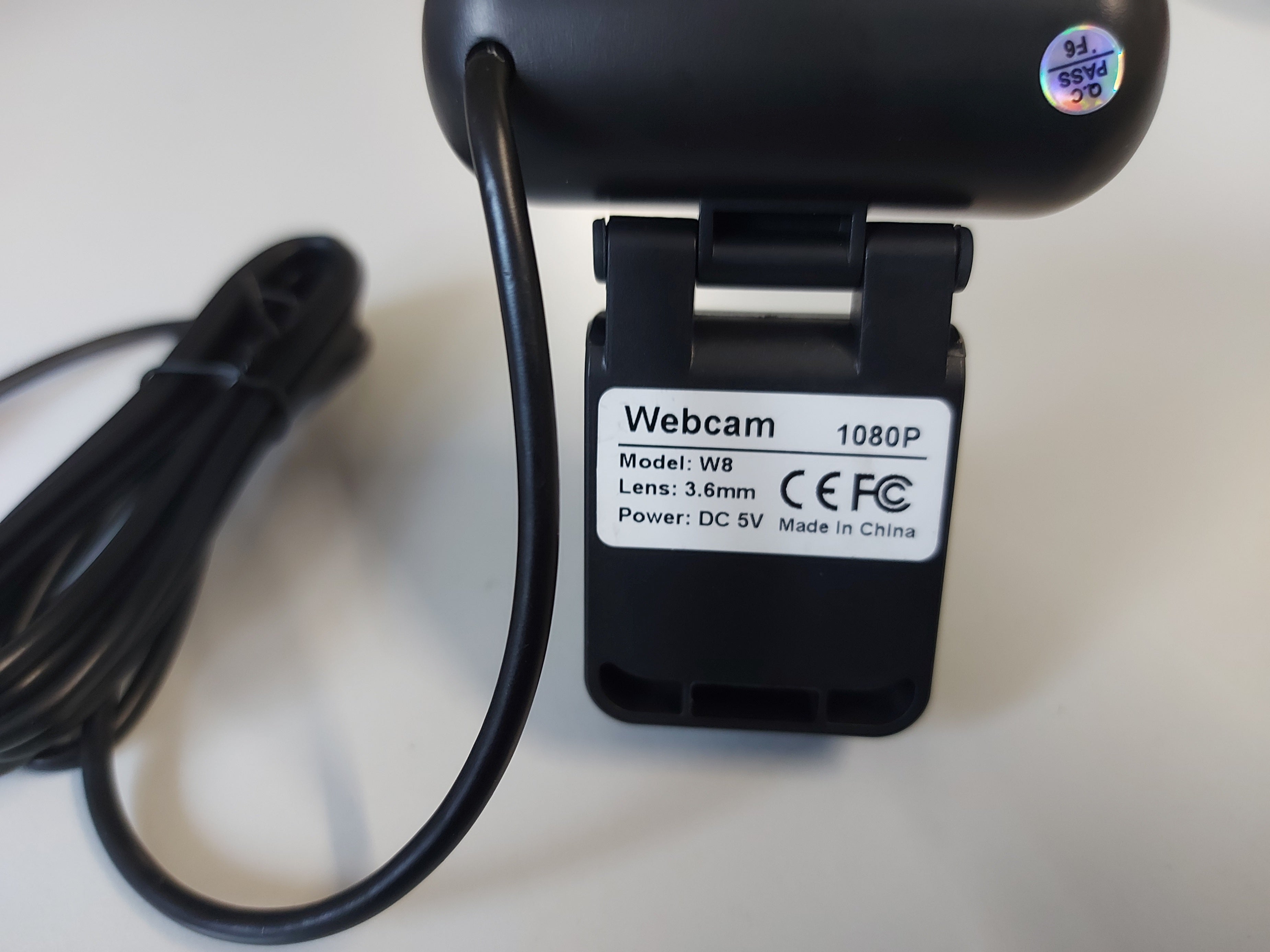 Generic 1080P 3.6mm lens DC5V Webcam ( W8 ) NEW