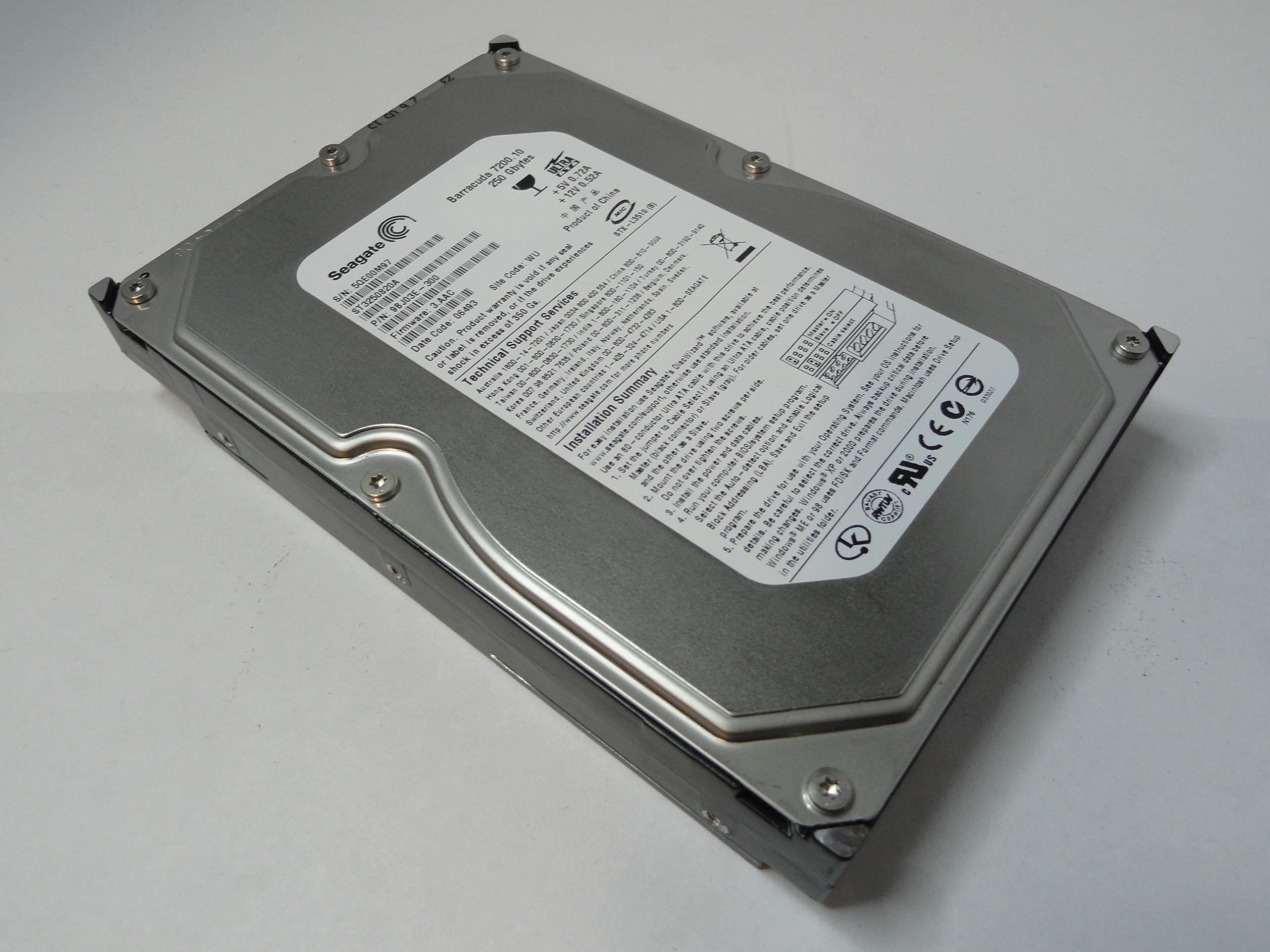 PR20089_9BJ03E-300_Seagate 250Gb IDE 7200rpm 3.5in HDD - Image3