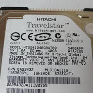 PR23963_0A25432_Hitachi 40GB IDE 5400rpm 2.5in HDD - Image3
