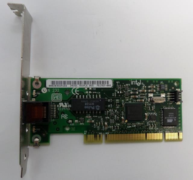 751767-005 - Intel - Pro 100/S Triple Des Network Adapter Card - Refurbished