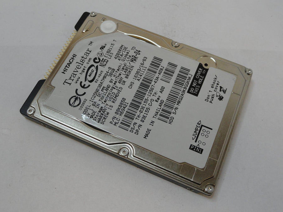 08K0850 - Hitachi Dell 30GB IDE 4200rpm 2.5in Travelstar HDD - Refurbished