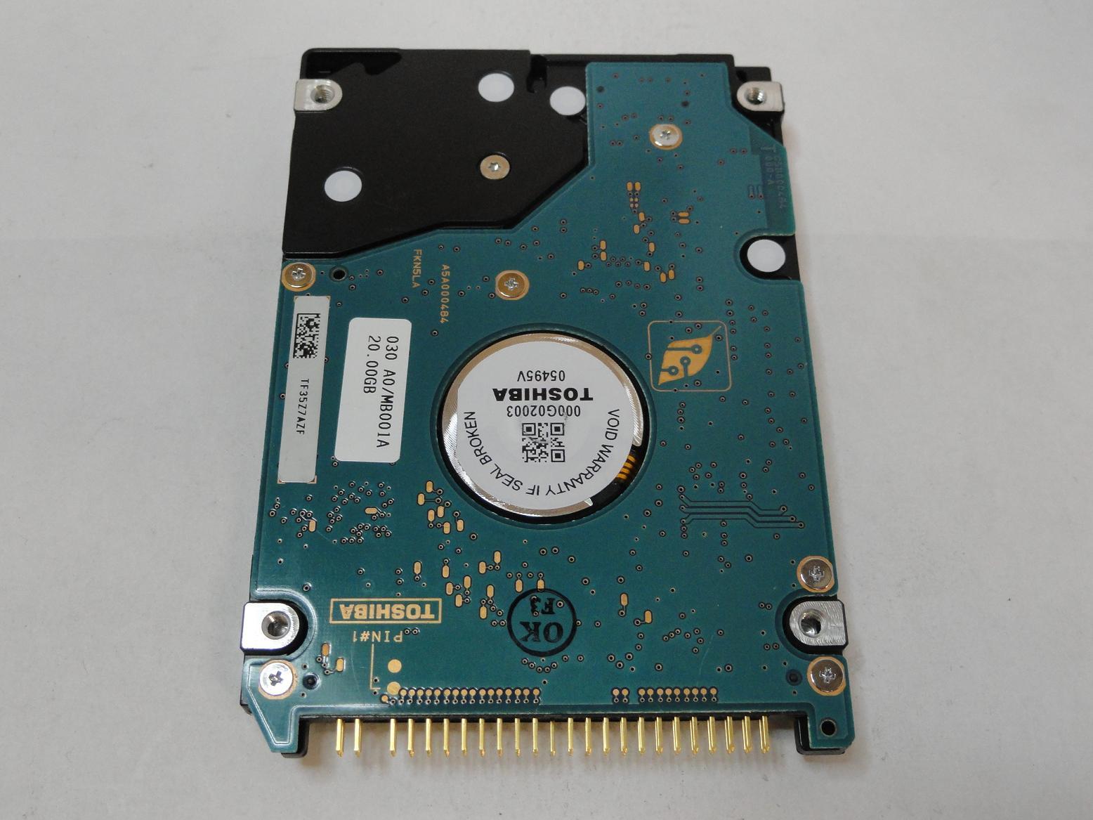 PR14903_HDD2187_Toshiba HP 20GB IDE 5400rpm 3.5in Laptop HDD - Image2