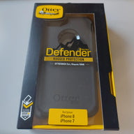 OtterBox Defender Series Rugged Protection Case - iPhone 8/7 - Black ( 77-56603 ) NEW