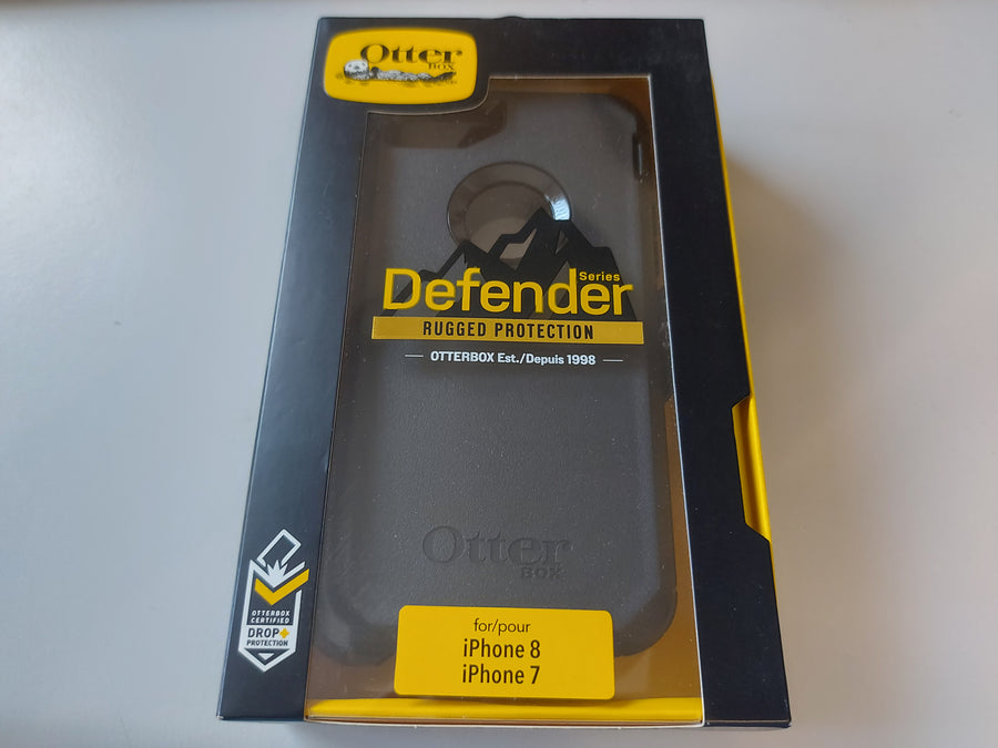 OtterBox Defender Series Rugged Protection Case - iPhone 8/7 - Black ( 77-56603 ) NEW