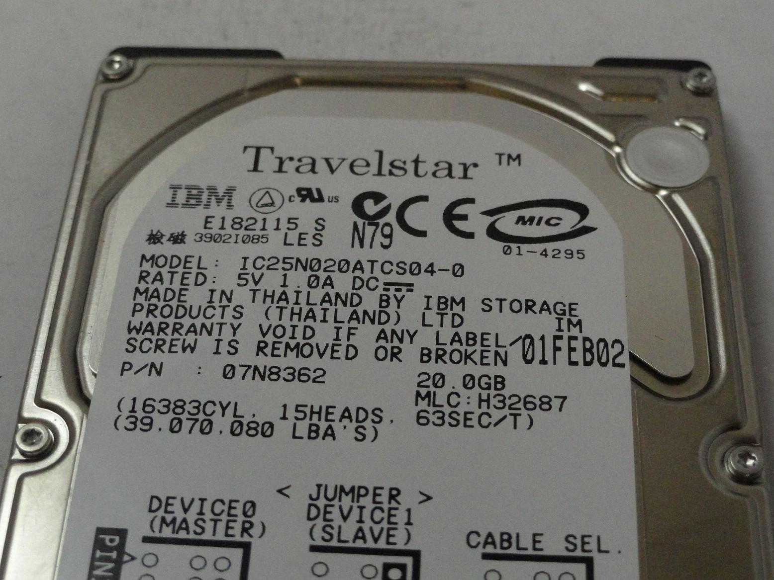 正規店在庫IBM ハードディスク2.5インチ　40GB 新品 PCパーツ