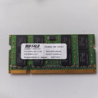 Buffalo 2GB PC2-6400S 800MHz CL5 NonECC Unbuffered DDR2 SDRAM SODIMM Memory Module ( D2U800C-200-2GHEJ ) REF