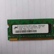 Micron 512MB DDR2-533MHz PC2-4200 200-Pin SoDimm Memory Module (MT8HTF6464HDY-53ED3)