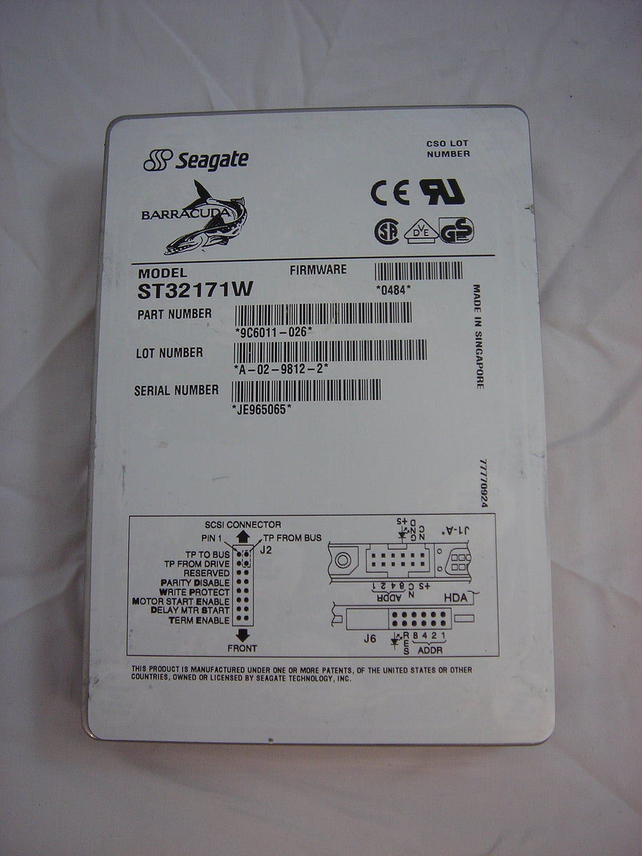 PR11312_9C6011-010_Seagate 2.1GB 68pin SCSI Wide 3.5in HDD - Image2
