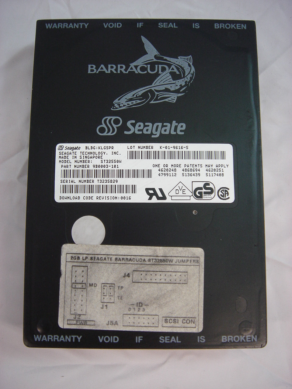 MC5512_9B0003-101_Seagate 2.1Gb SCSI 68 Pin 7200rpm 3.5in HDD - Image2