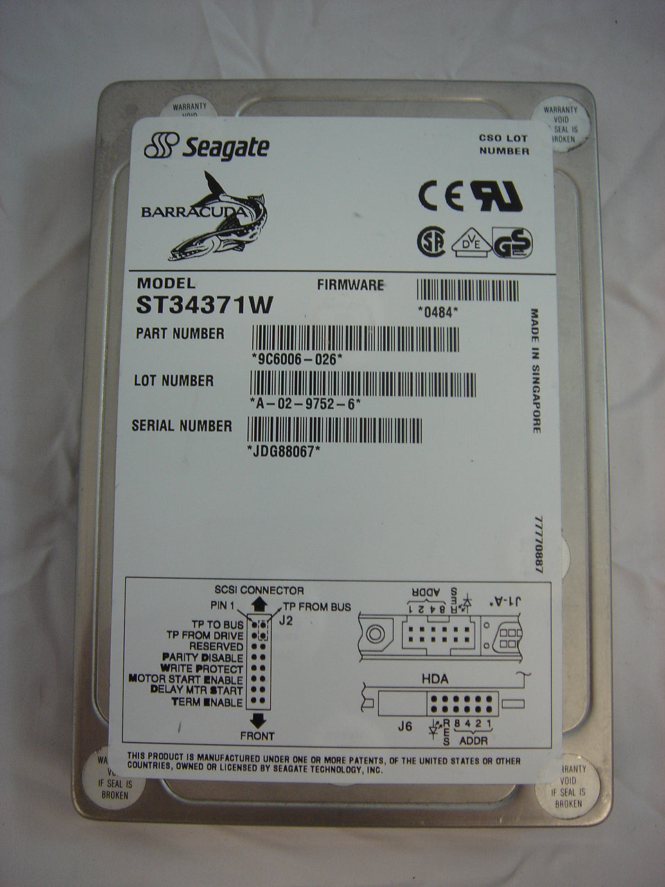 MC5561_9C6006-026_Seagate 4.3Gb SCSI 68pin 3.5in HDD - Image2