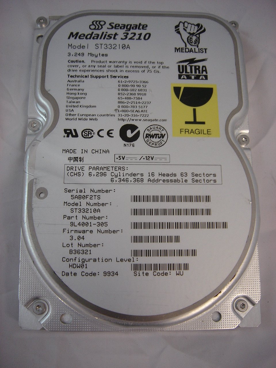 MC5522_9L4001-305_Seagate IDE 3.2GB HDD - Image2